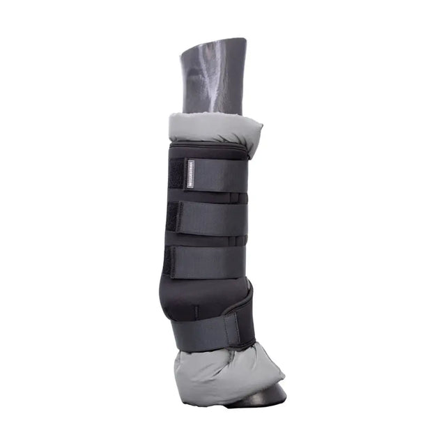 Hy Equestrian Stable Protection Boot Black With Grey Lining Large Stable Boots