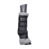 Hy Equestrian Stable Protection Boot Black Withgrey Lining Large Stable Boots