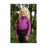 Hy Equestrian Stella Children's Base Layer Grey/Pink 3-4 Years Base Layers