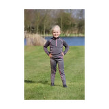 Hy Equestrian Stella Children's Base Layer Grey/Pink 3-4 Years Base Layers