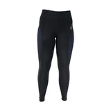 HY Equestrian Supernova Ladies Riding Skins Black/Midnight Blue Small Riding Tights Barnstaple Equestrian Supplies