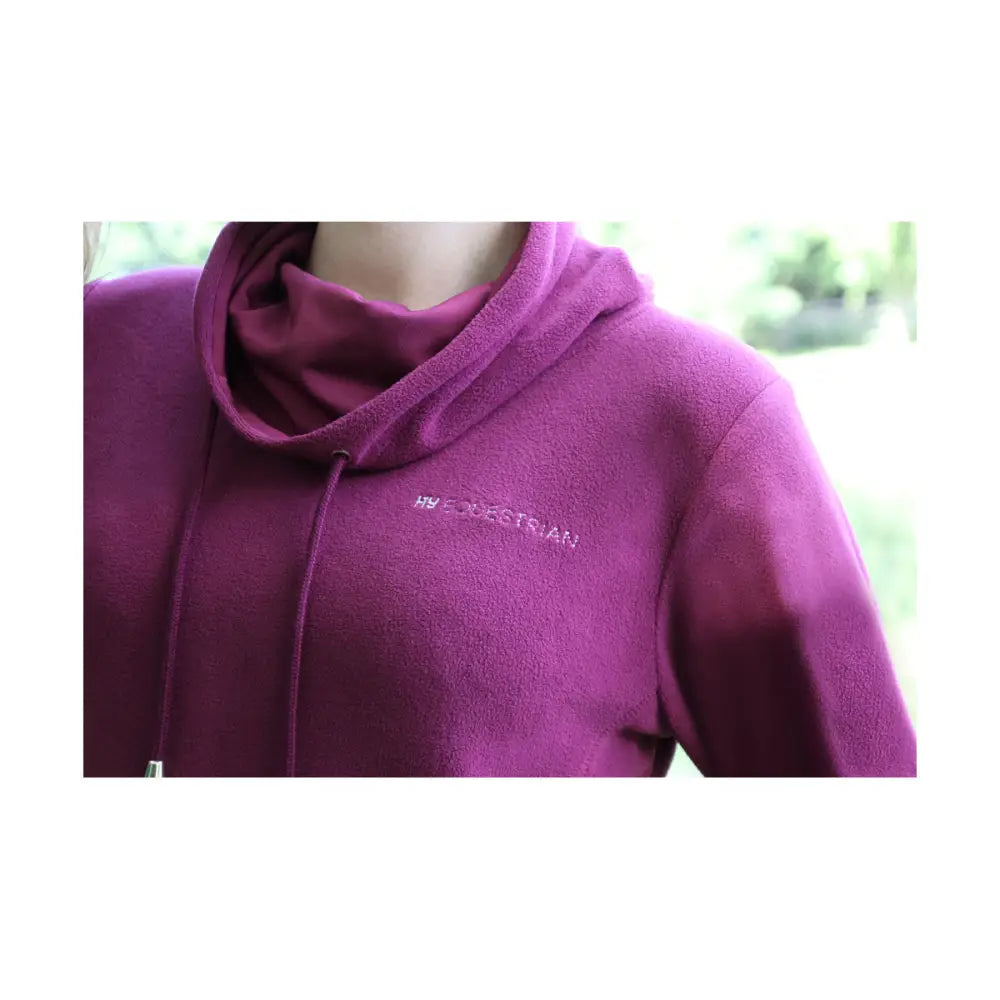 Hy Equestrian Synergy Cowl Neck Top Fig X Small Jumpers & Hoodies Barnstaple Equestrian Supplies