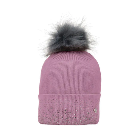 Hy Equestrian Synergy Diamante Bobble Hat Fig Headwear & Neckwear Barnstaple Equestrian Supplies