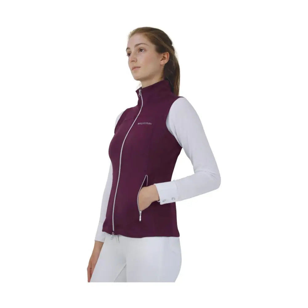 Hy Equestrian Synergy Flex Gilet Fig Large Gilets & Bodywarmers Barnstaple Equestrian Supplies