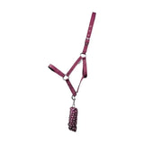 Hy Equestrian Synergy Head Collar & Lead Rope Fig Fig/Silver Small Pony Headcollar Sets