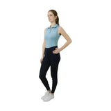 Hy Equestrian Synergy Sleeveless Polo X Small Aqua Base Layers