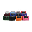 A collection of colorful hy equestrian tail bandage cotton elasticated wraps in various bright hues for quality use