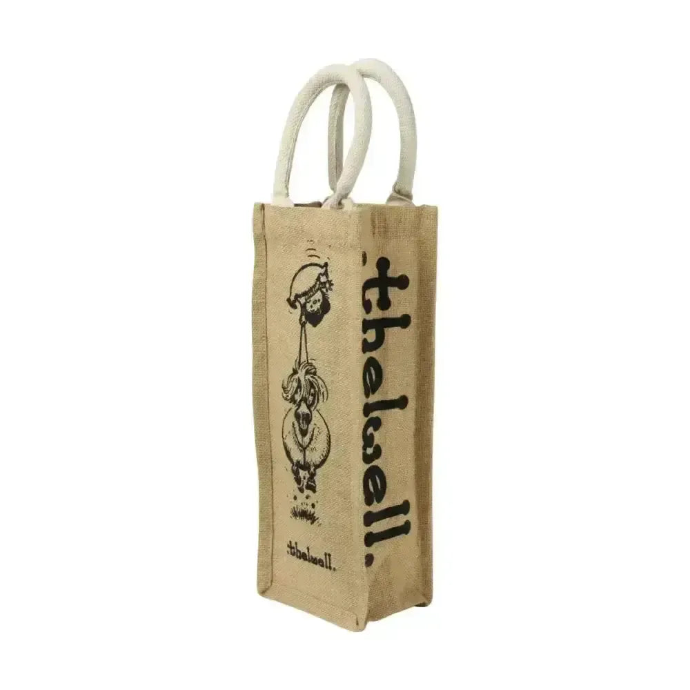 Hy Equestrian Thelwell Collection Hessian Bottle Bag Hold On Tight Gifts