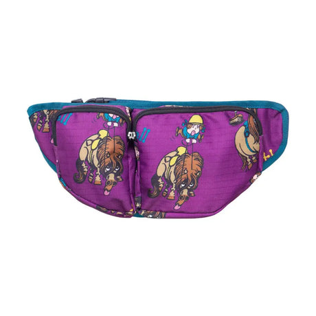 Hy Equestrian Thelwell Collection Pony Friends Bum Bag Imperial Purple/Pacific Blue Bum Bags Barnstaple Equestrian Supplies