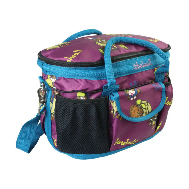 Hy Equestrian Thelwell Collection Pony Friends Grooming Bag Imperial Purple/Pacific Blue Grooming Bags Barnstaple Equestrian Supplies