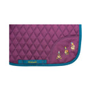 Hy Equestrian Thelwell Collection Pony Friends Saddle Pad Imperial Purple/Pacific Blue Pony/Cob Saddle Pads & Numnahs Barnstaple Equestrian Supplies