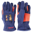 Hy Equestrian Thelwell Collection Practice Makes Perfect Children's Fleece Riding Gloves Navy/Red Child Small Riding Gloves