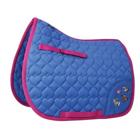 Hy Equestrian Thelwell Collection Race Kids Saddle Pad Saddle Pads & Numnahs Small Pony Barnstaple Equestrian Supplies