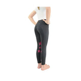 Hy Equestrian Theodora Children's Riding Tights Grey/Raspberry 3-4 Years Riding Tights