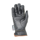 Hy Equestrian Thinsulate™ Leather Winter Riding Gloves Black/Tan Stitch Large Riding Gloves Barnstaple Equestrian Supplies