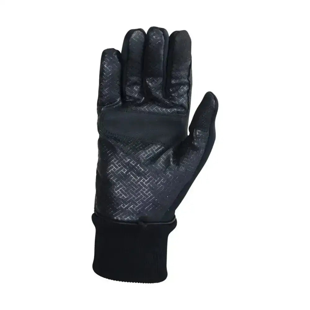 Black hy equestrian thinsulate™ rainstorm gloves with textured palm and fingers for grip touchscreen compatible