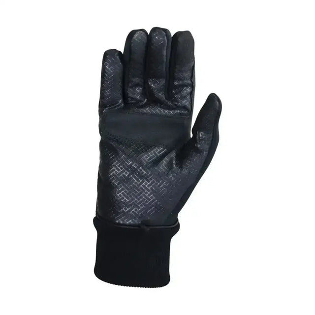 Black hy equestrian thinsulate™ rainstorm gloves with textured palm and fingers for grip touchscreen compatible