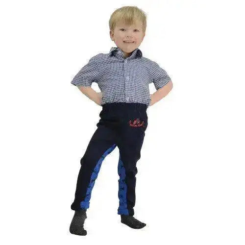 Hy Equestrian Tractors Rock Tots Jodhpurs Navy / Navy Childs - S Jodhpurs Barnstaple Equestrian Supplies