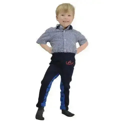 Hy Equestrian Tractors Rock Tots Jodhpurs Navy / Navy Childs - S Jodhpurs