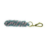 Hy Equestrian Two Tone Twisted Lead Rope Baby Blue/Baby Pink Lead Ropes