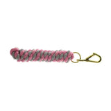 Hy Equestrian Two Tone Twisted Lead Rope Pink/Grey Lead Ropes