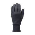 Black fleece-lined hy equestrian ultra grip neoprene fleece gloves with snug wrist cuff and reinforced finger seams