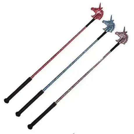 HY Equestrian Unicorn Riding Whip Pink Whips & Canes Barnstaple Equestrian Supplies