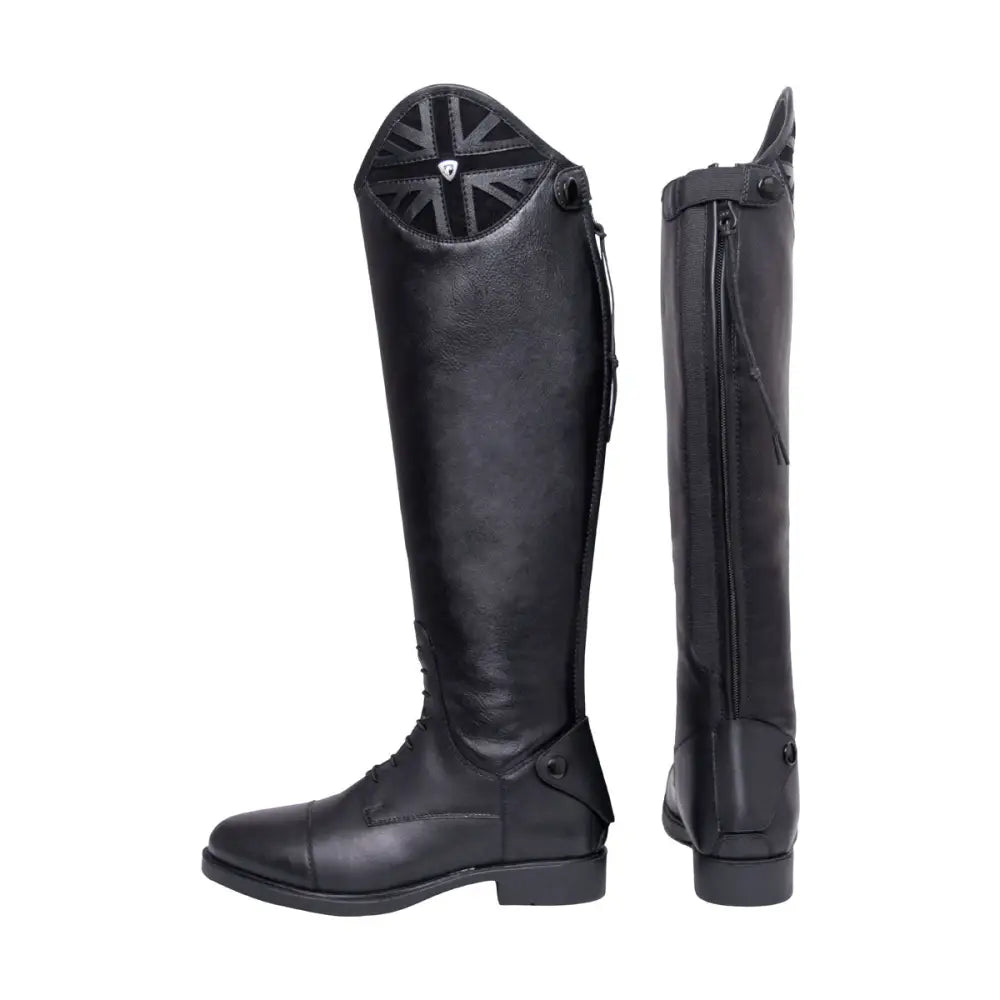 Hy Equestrian Union Jack Riding Boots Black 36 Long Riding Boots Barnstaple Equestrian Supplies