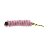 Pink braided rope equestrian universal lead with black bead and gold-tone clasp perfect for universal lead rope use