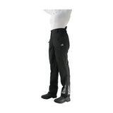 Black helly hansen hy equestrian waterproof reflective riding trousers fit neatly with gray reflective accents on lower legs