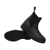 Hy Equestrian Wax Leather Jodhpur Boot Black Child 11 Short Riding Boots