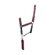 Hy Equestrian Woven Polo Head Collar and Lead Rope Navy/Red Small Pony Headcollar Sets