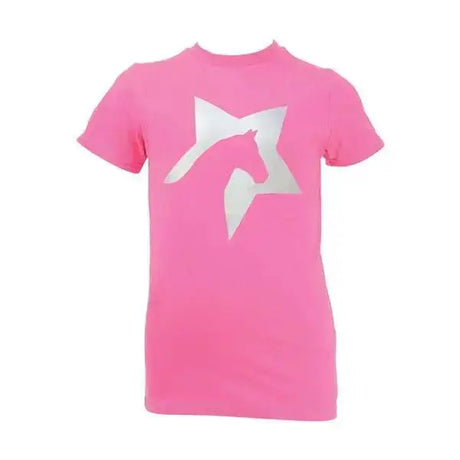 HY Equestrian Zeddy Glitter Kids Riding T-Shirts 5-6 Years Polo Shirts & T Shirts Barnstaple Equestrian Supplies