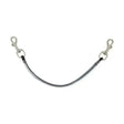 Silver-toned metal chain with swivel hooks for hy fillet strings horse rugs plastic coated fillet easy clean fillet
