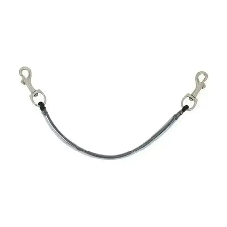 Silver-toned metal hy fillet strings with swivel hooks for easy clean fillet horse rugs and plastic coated fillet use