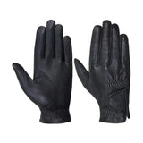 Hy Leather Childs Riding Gloves Black Medium Riding Gloves
