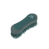 Dark green hy sport active face brush with sturdy plastic handle and two-tone pp bristles for easy grooming