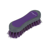 Hy sport active face brush with dense purple and gray two-tone pp bristles for sport active face cleaning