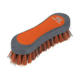 Orange and gray hy sport active face brush with sturdy two-tone pp bristles for sport active face use