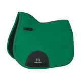Green hy sport active gp saddle pad with black trim and branded patch classic shaped general purpose saddle pad