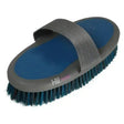 Gray and blue hy sport active groom body brush with dark green bristles for effective sport active groom use