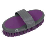 Hy Sport Active Groom Body Brush Amethyst Purple HY Equestrian Brushes & Combs Barnstaple Equestrian Supplies