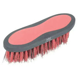 Hy sport active groom dandy brush red and gray horse dandy brush with rubberized handle for easy grooming
