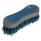 Hy sport active groom hoof brush with dense dark blue bristles and blue gray handle for equestrian active groom
