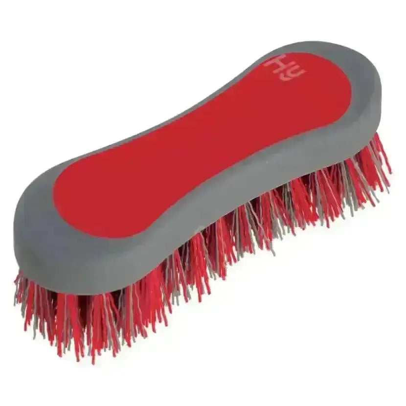 Hy Sport Active Groom Hoof Brush Rosette Red Hoof Brush
