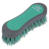 Teal and gray hy sport active groom hoof brush with ergonomic handle and dense bristles for easy cleaning