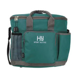 Teal and gray hy sport active grooming bag with mesh side pockets and top handle keeps grooming essentials neat and smart
