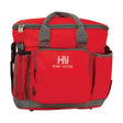 Red hy sport active grooming bag with gray accents and multiple pockets for smart and colourful grooming essentials neat storage