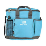 Light blue hy sport active grooming bag cooler with gray accents and multiple pockets to keep grooming essentials neat