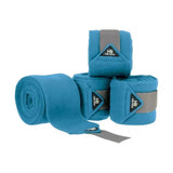 Blue h&y sport active luxury bandages with gray elastic straps and triangular brand labels, bandages exclusively designed